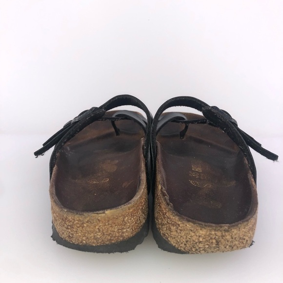 Birkenstock Black Slip On Sandal Shoes Size 5 - Picture 8 of 9